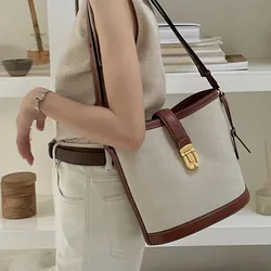 Dave & Di-Bolsa de couro grande para mulheres, costura retrô, moda francesa, estilo medieval, bolsa mensageiro de couro, nova