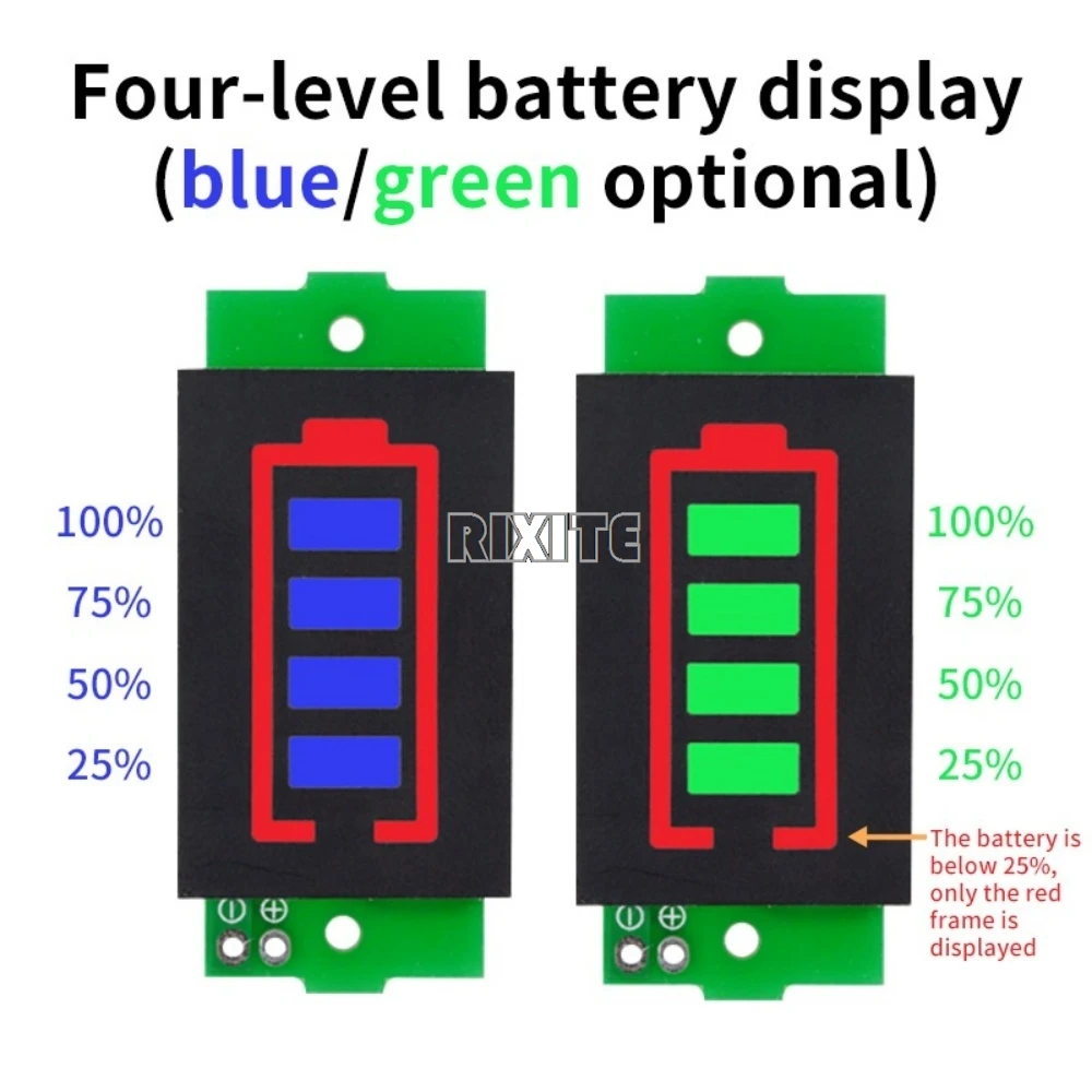 1S-8S 3.7V Lithium Battery Capacity Indicator Module 4.2V Display Electric Vehicle Battery Power Tester Li-ion