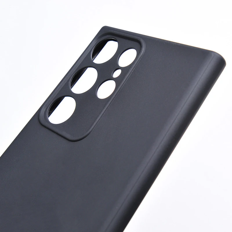 حافظة لهاتف سامسونج جالاكسي S25 S24FE S23 S22 S21FE S20 S10 Plus Ultra Note20 10Pro غطاء أسود ناعم #3