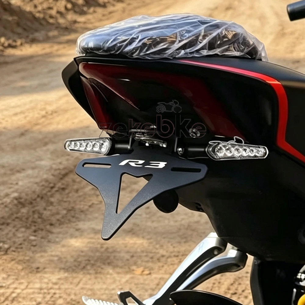 Rear Tail Tidy Fender Eliminator Bracket For YAMAHA YZFR25 YZFR3 MT-03 MT-25 YZF R3 R25 2015-2026 License Plate Holder Support