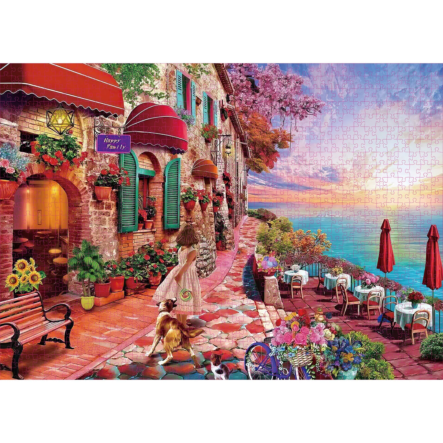 1000 Pieces Morning Jigsaw Puzzles for Adults Home Decor Games Family Fun Floor Puzzles Educational Toys for Kids