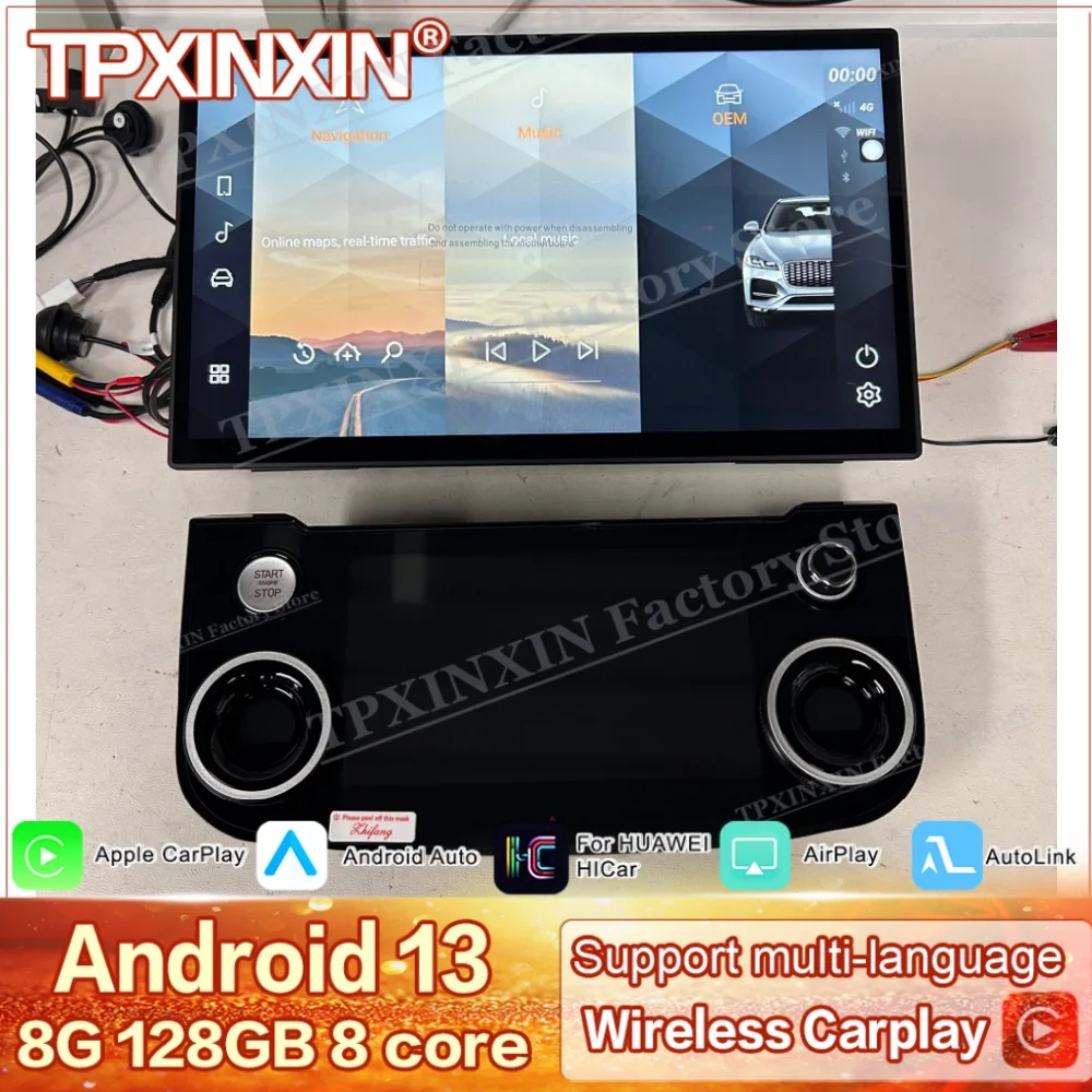 Air Conditioner Car RadioFor Jaguar XE XEL XF XFL F-PACE X260 2015~2020 Android Multimedia Navigation Stereo Receiver Head Unit