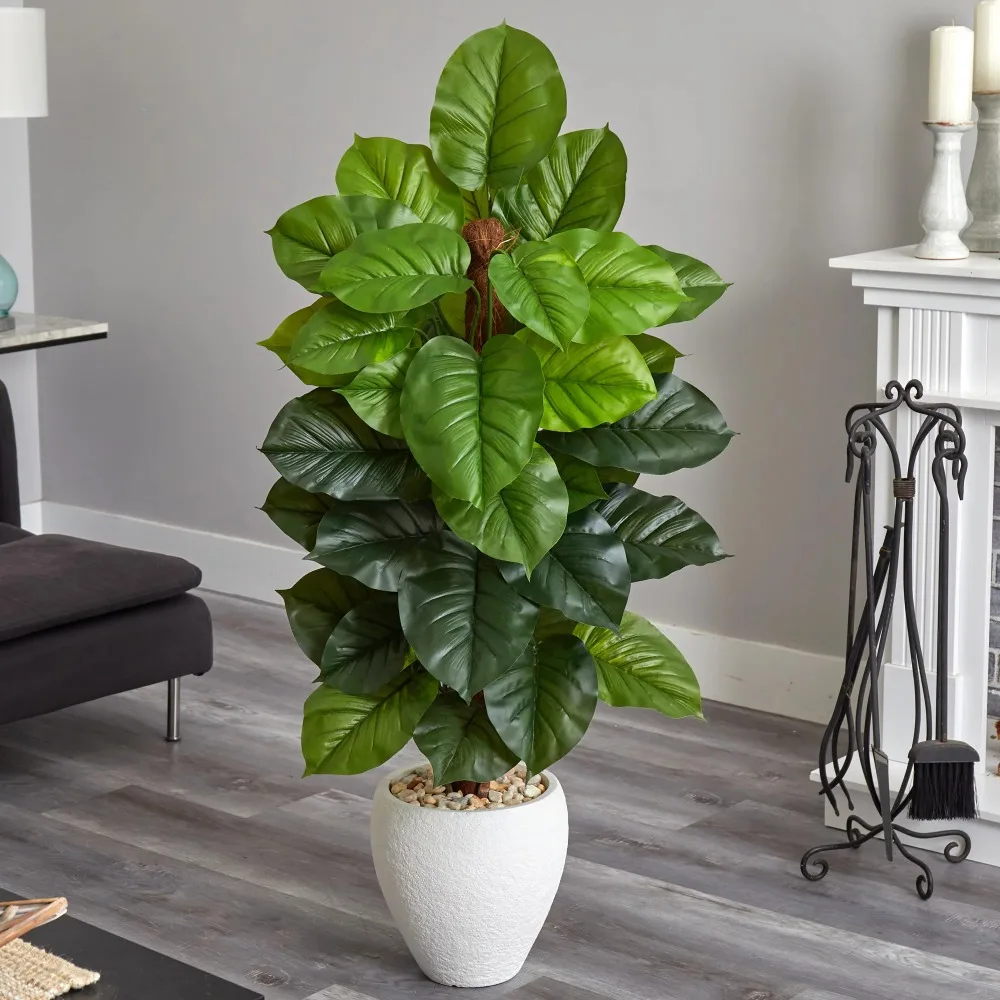 

Large Leaf Philodendron Artificial Plants for Decoration Home Decoration Accessories Bonsai Flowers Decorations Free Delivery