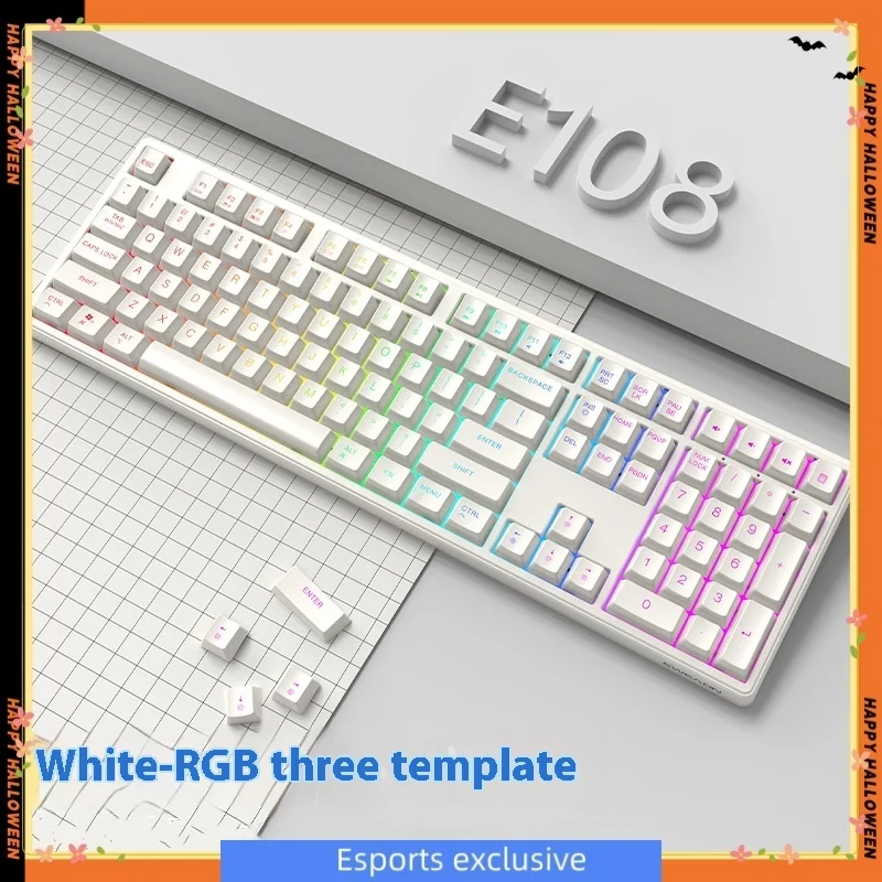 

Eweadn K87e87 Mechanical Keyboard Wired Wireless Bluetooth Three Mode Rgb Hot Plug Electronic Sports Game Mechanical Keyboard