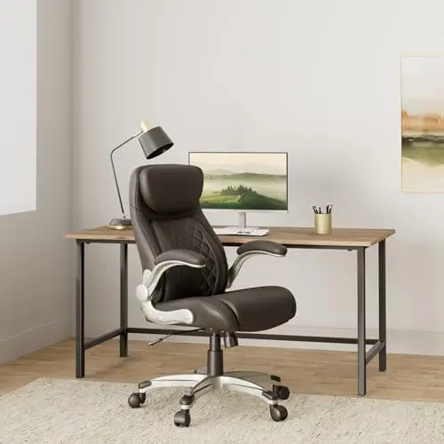 Ergonomic Office Chair, Adjustable Lumbar Support, High Back Gaming Chair, Black