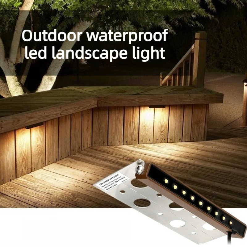 Aluminium Garden Decorative Lights Household Waterproof Outdoors Light Courtyard Park Porch Landscape Lamp LED Rotate Lamps 2.5W
