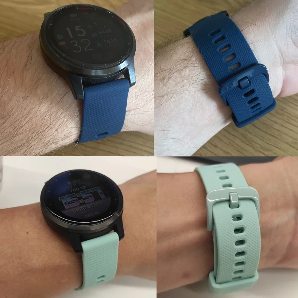 20mm Uhrenarmband für Garmin Venu SQ / SQ2 / Music Band Smartwatch Silikon-Armband für Xiaomi Haylou LS02 Uhrenarmband – Detail 6