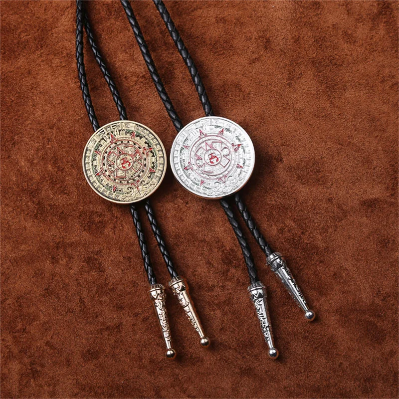 New Mexico Aztec Mayan Solar Calendar bolo Tie bolo Tie