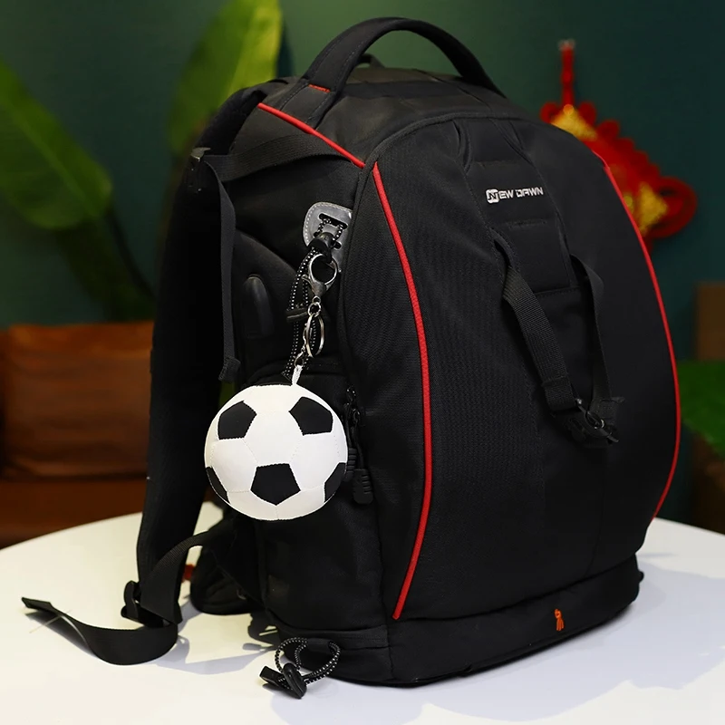 9CM Simulation Soccer Football Plush Stuffed Soft Ball Kids Toy Cute Bag Pendant Basketball Keychain For Children Presents