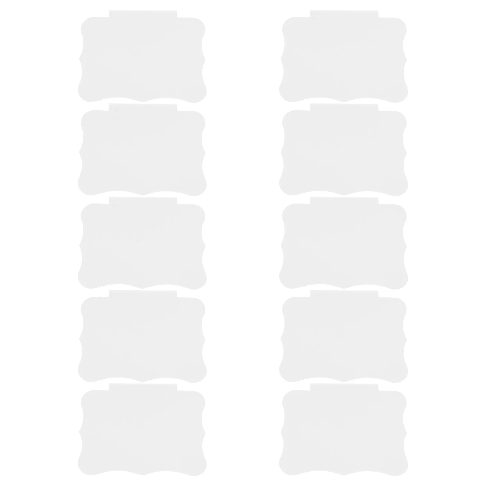 10 Pcs Mini Tongs for Serving Hanging Label Holder White Clip Storage Bins Basket Clip-on Food Supermarket Display Stand Labels