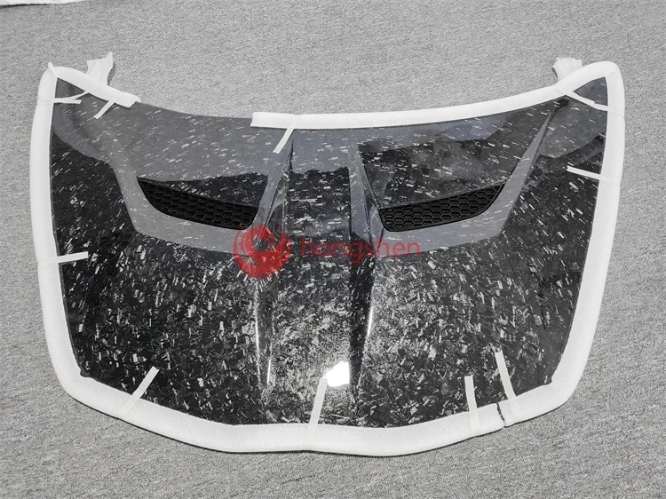 

V-образный кованый зернистый сухой автомобильный спойлер из углеродного волокна для Lamborghini Huracan LP610 LP580, комплект капота, автозапчасти