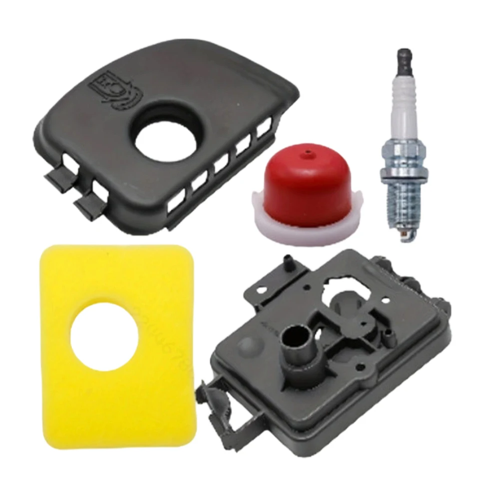 Foam Air Filter Cover Set For BS Lawn Mower Engine Parts Replacing 595660 799579 594281 With Bulb And Spark Yellow