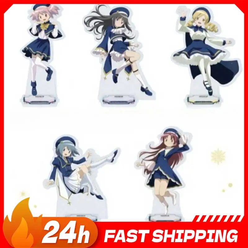 

5 стилей Madoka Magica, синяя школьная форма, серия Sayaka Miki, фигурка, акриловая подставка, Mami Tomoe, стоячая пластина, игрушки Kyoko Sakura