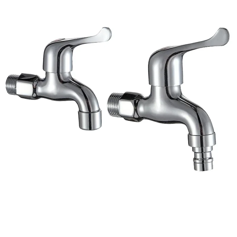 1PCS Brass fully automatic washing machine faucet, 4-minute quick-opening mop sink, balcony washbasin, single-cooling faucet