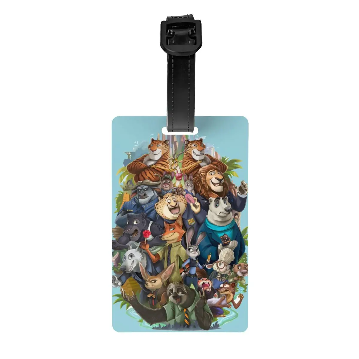 

Custom Welcome To Zootopia Luggage Tag Privacy Protection Baggage Tags Travel Bag Labels Suitcase