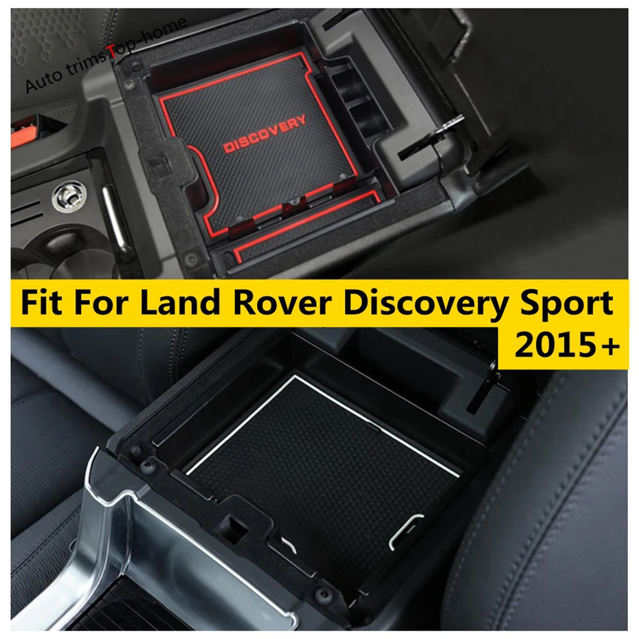 

Central Armrest Storage Box Pallet Phone Holder Container Cover Fit For Land Rover Discovery Sport 2015 - 2023 Car Accessories