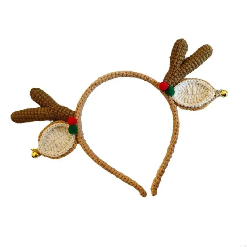 195E Aro decorativo Navidad para fiesta año nuevo árbol Navidad/diadema astas decoraciones para festivales sombreros