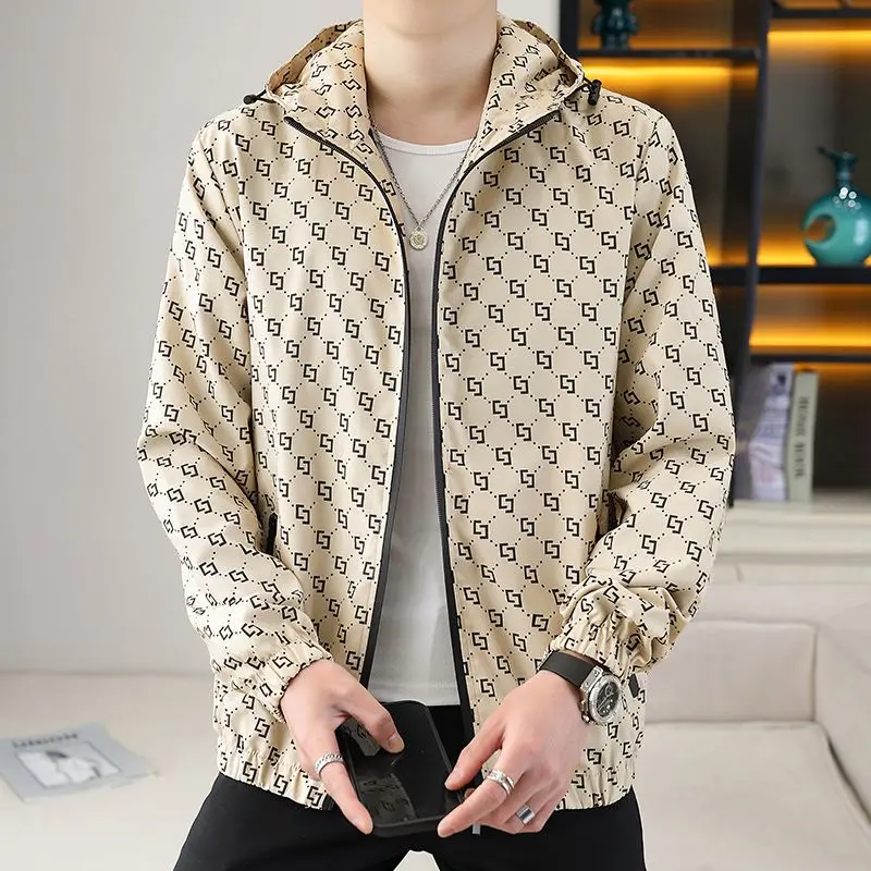 

2024 Autumn Large Size Jacket Men's Teenager Casual Handsome Jacket Thin Fashion Man Biker Vest Men JacketLarge Size