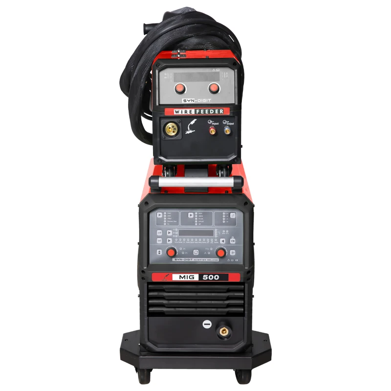 3 In 1 MIG/MAG/MMA Portable Single And Double Pulse Available Integrated Wire Feeder Water Cooling MIG500 Welding