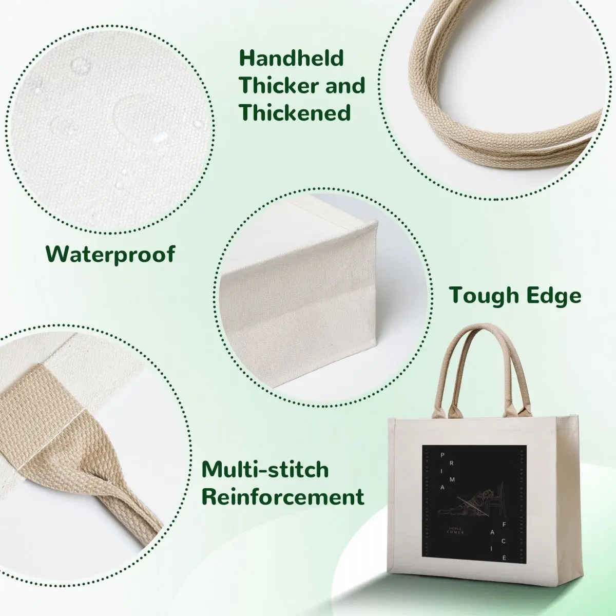 prima facie · jodie comer Tote Bag tote bag tote bags aesthetic Cloth bag shopping bags foldable