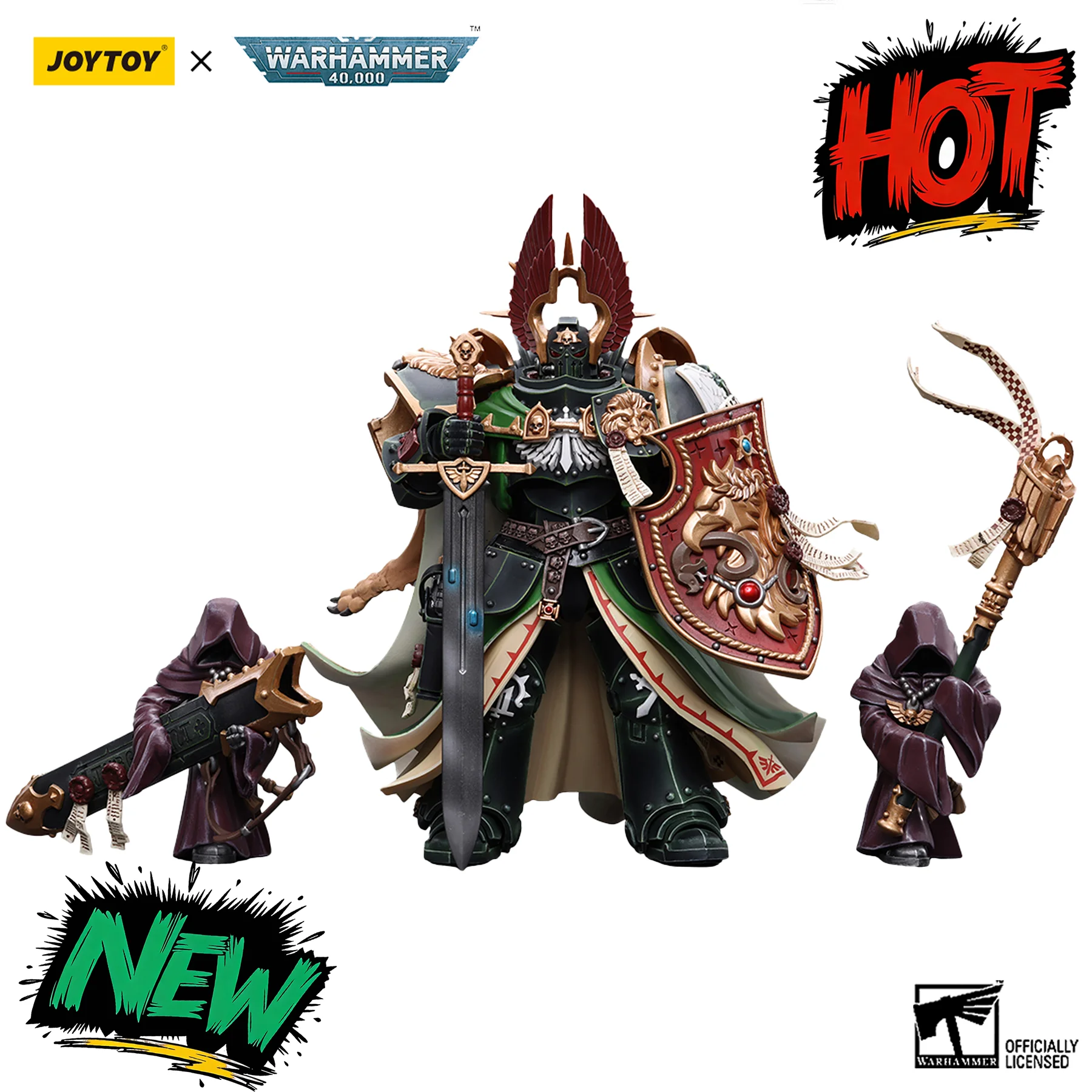 

JOYTOY Warhammer40K 1/18 Action Figure Dark Angels Primarch Lion El‘Jonson Anime Figurine Joint Movable Model Toy Birthday Gifts