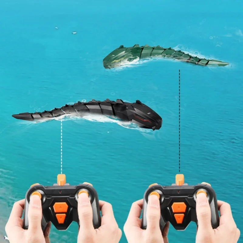 Simulate 2.4g Wireless Remote Control 4ch Super Large 50cm Electric Snake Submarine Waterproof Robot Children Charging Toy Gift