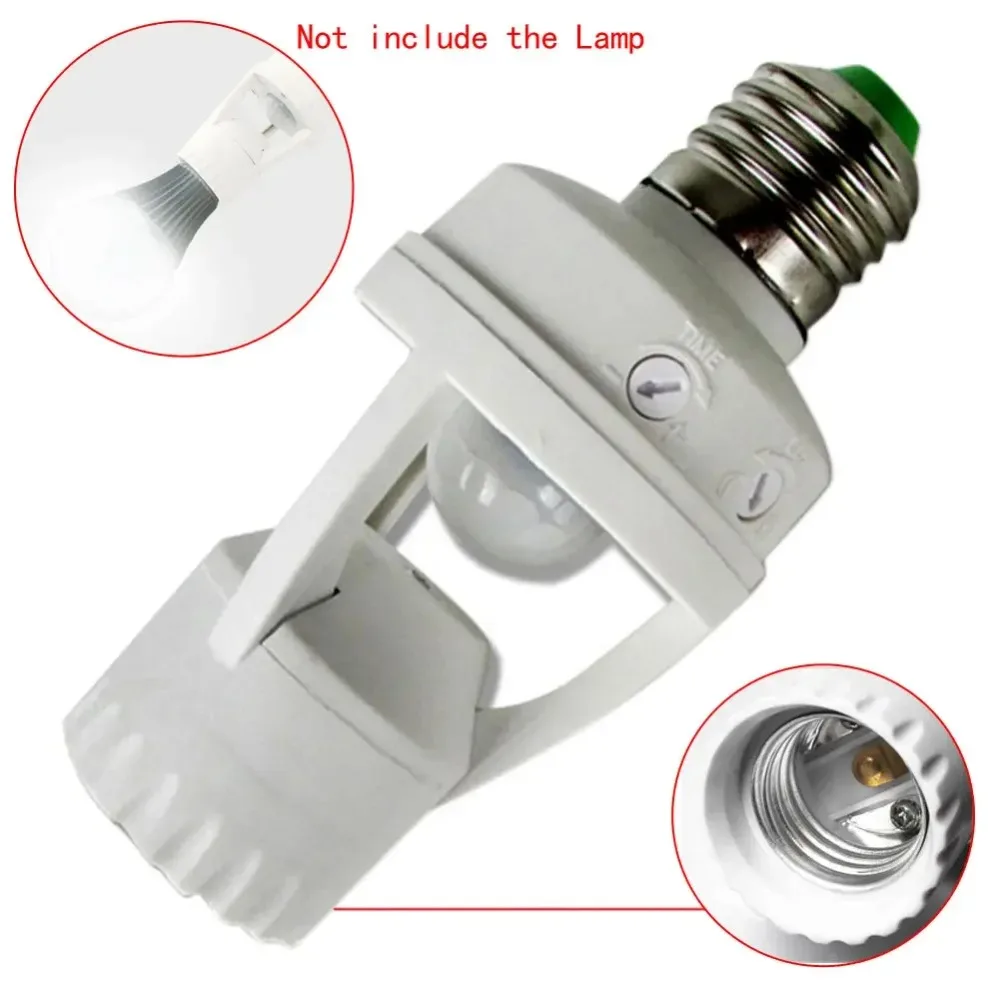 100-220V PBT Screw E27 Converter Light Bulb Holder LED PIR Infrared Motion Sensor Lamp Switch Socket E14/B22 lamp Base Holder