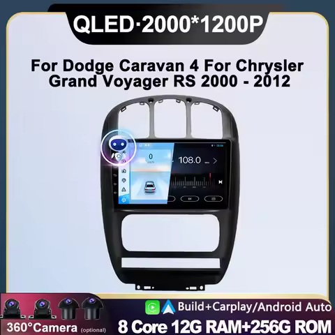 Car Radio For Dodge Caravan 4 For Chrysler Grand Voyager RS 2000-2012 Android Auto Wireless Carplay Multimedia Video Player Tool