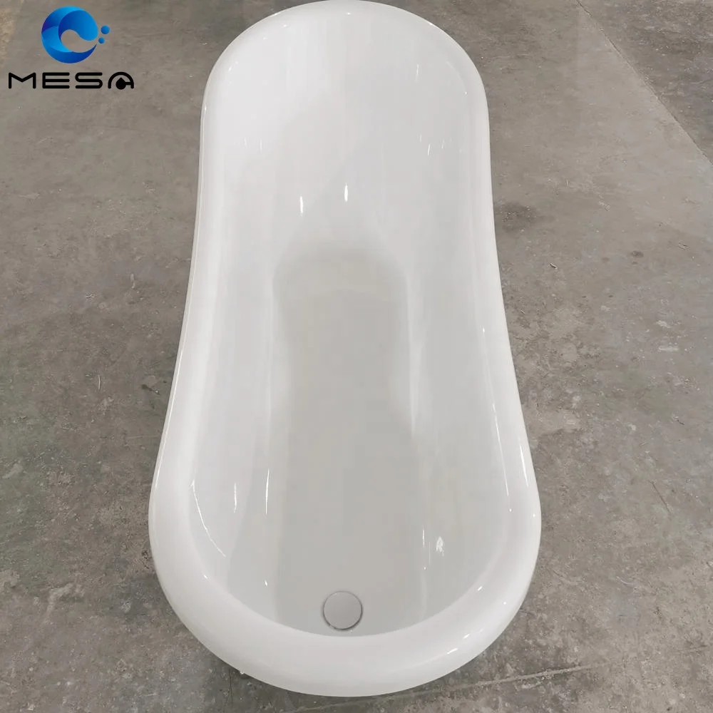 Cheap Corner White Or Red Acrylic Tubs Deep Soaking Clawfoot Freestanding Bathtub For Sale
