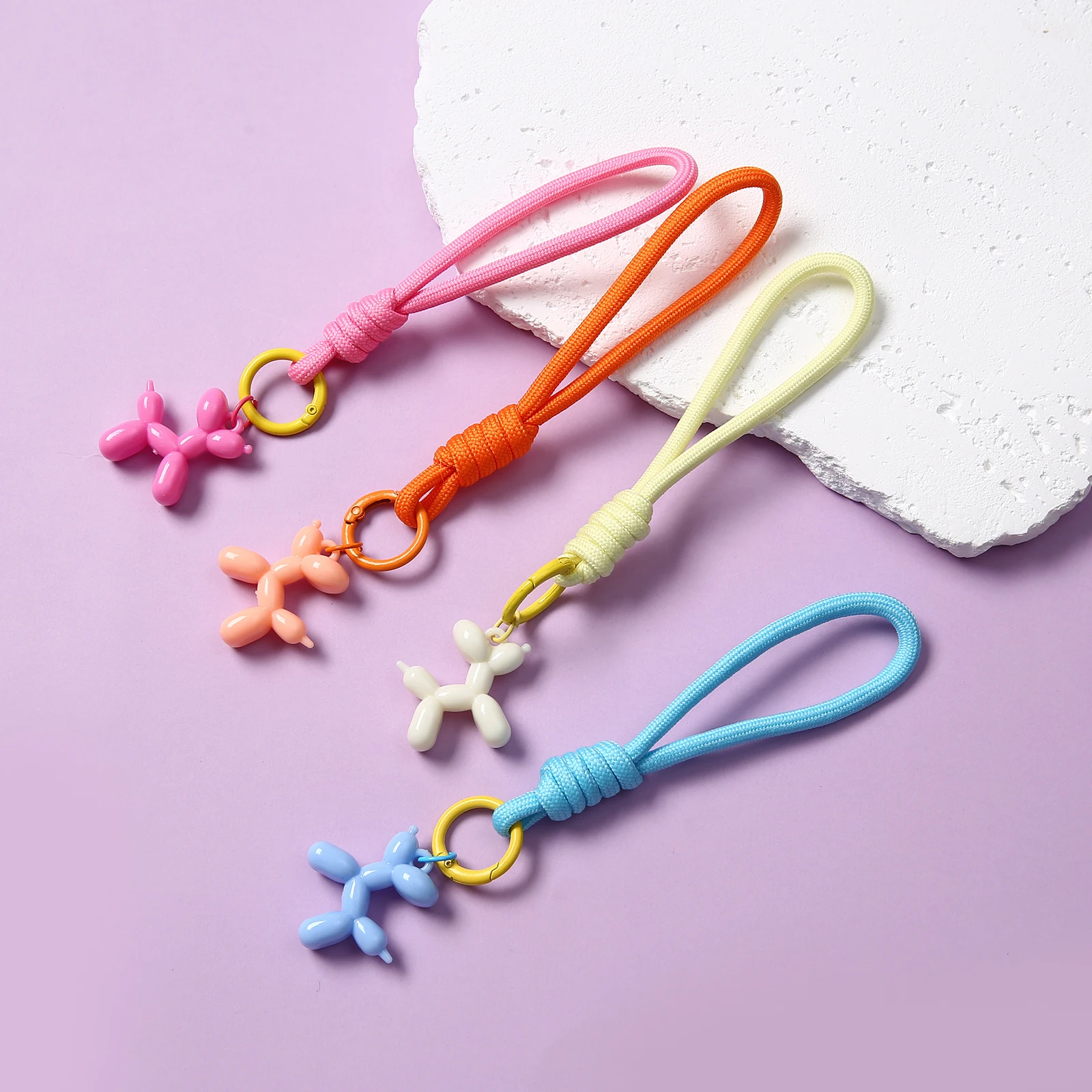 1/2/5/10/20 pcs Cute Star Shape Colored Keychain Pandent Bag Jeans Hanging Key Chain Decoration Party Gift Key Ring