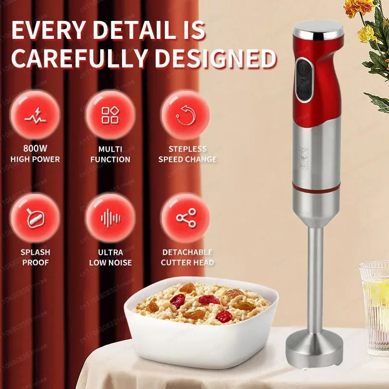 Baby food machine food processor juice grinding meat and egg mixture beating multi-function cooking stick blender