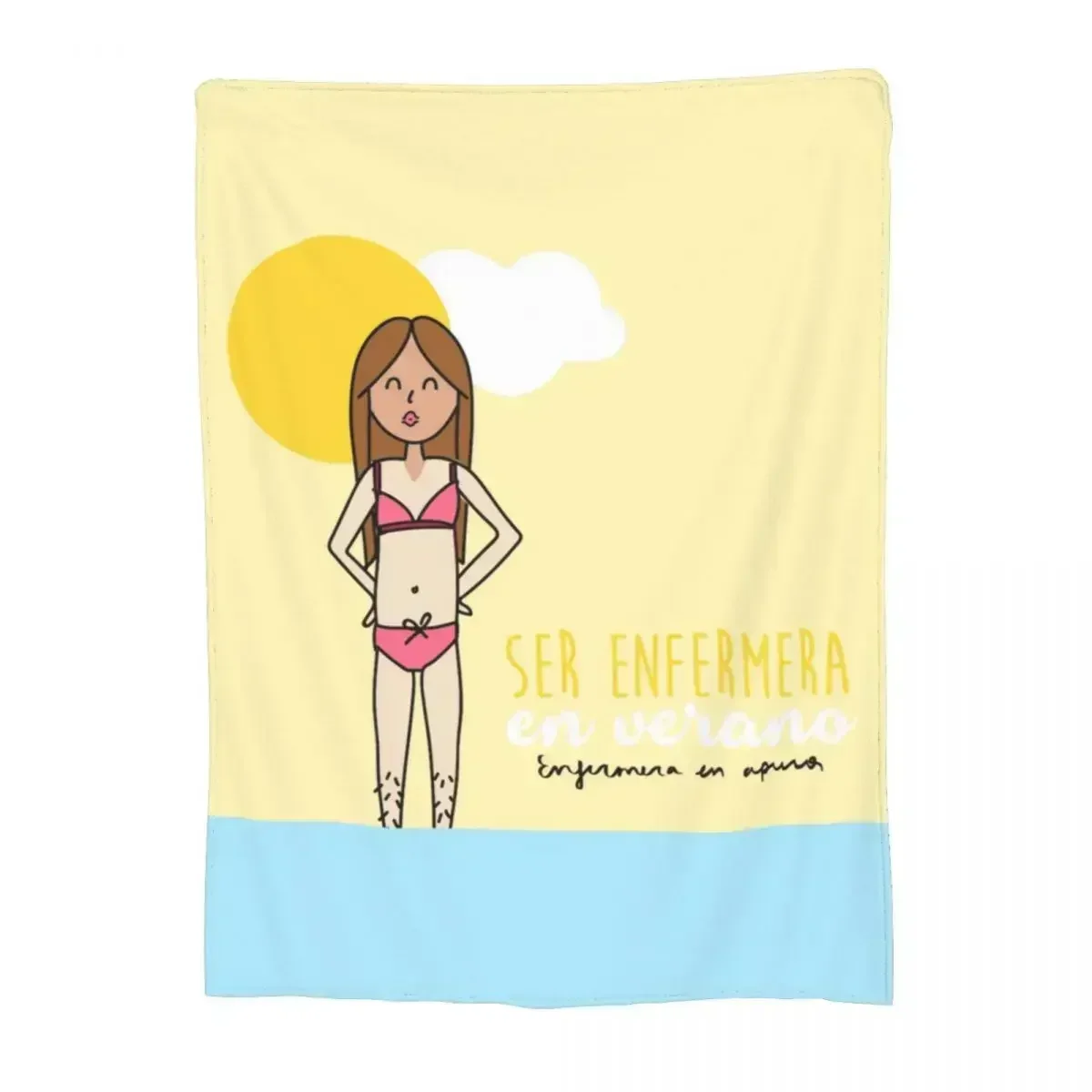 Customization Doctor Nurse Blanket Enfermera En Apuros Merch Print Sofa Throw Blanket Relax Lightweight Thin For Outdoor Bedding