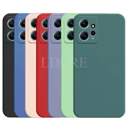 For Xiaomi Redmi Note 12 Case Liquid Silicone Coque Redmi Note 12 Cover TPU Protective Case Redmi Note 12S 12 Pro Plus Cover