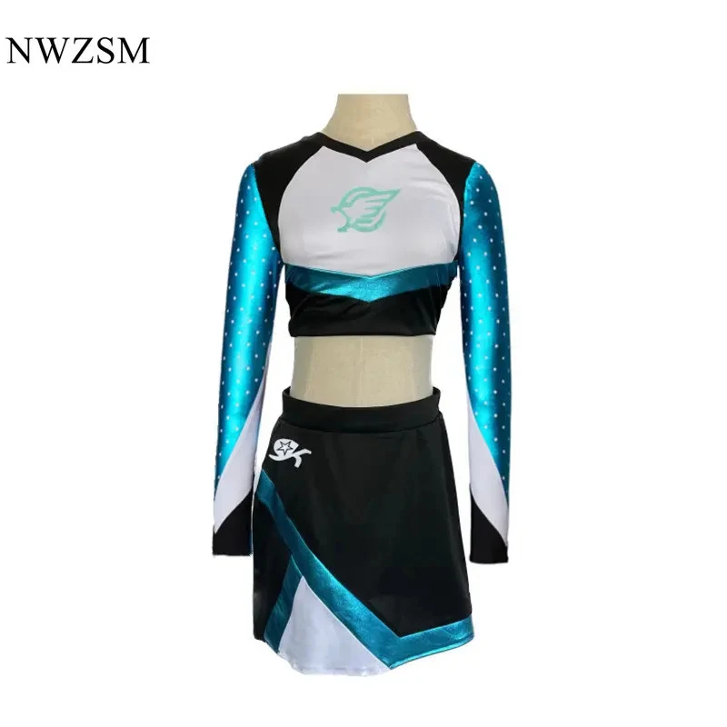 Nouveau Costume de Cosplay Halloween Uniforme de Pom-pom girl Euphoria Tenue Maddy Ensemble Crop Top Manches Longues et Mini-jupe Lycée 2026 ★