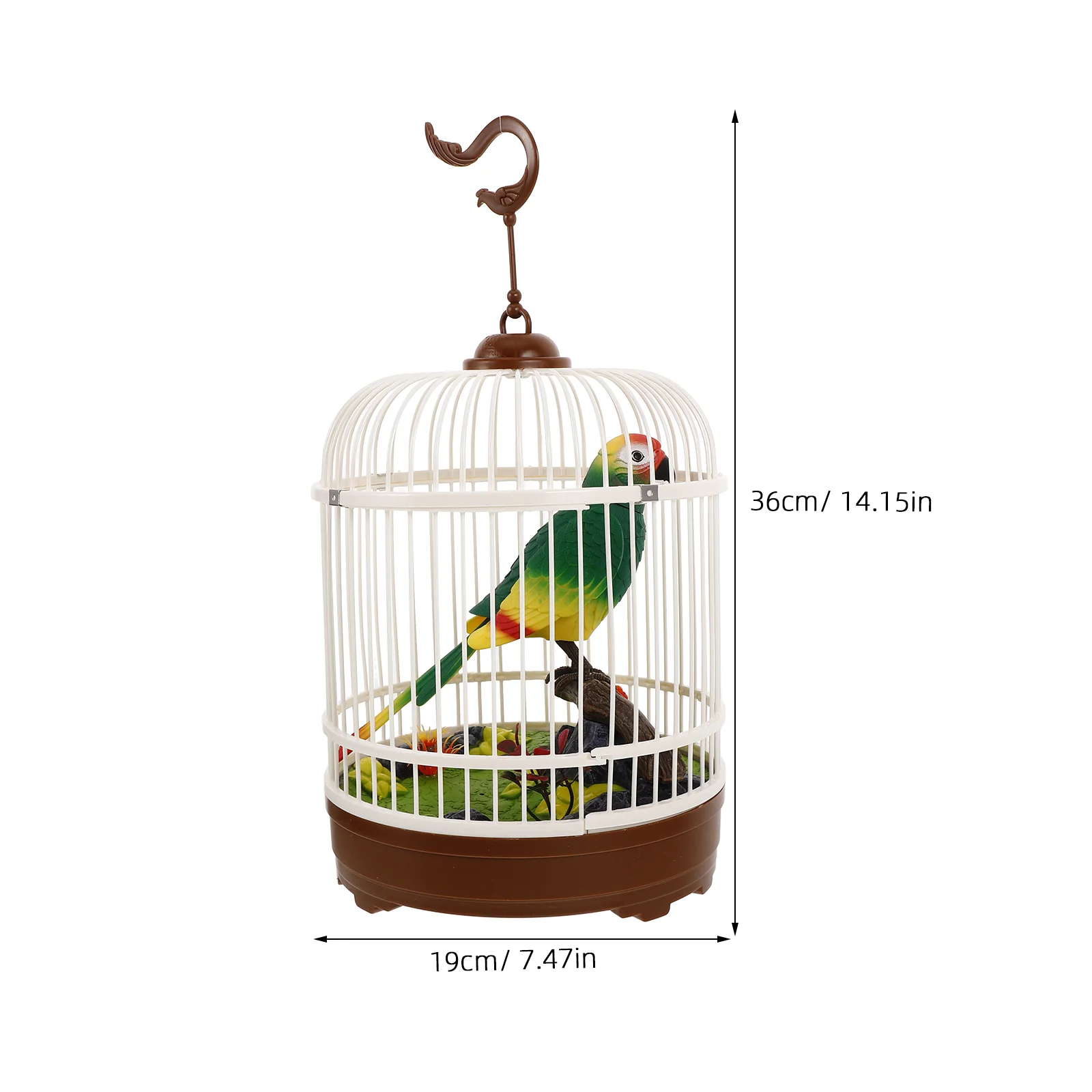 Mini jouets de cage à oiseaux pour enfants, faux jouets en plastique rouge, commande vocale, simulation d'oiseaux, enfant