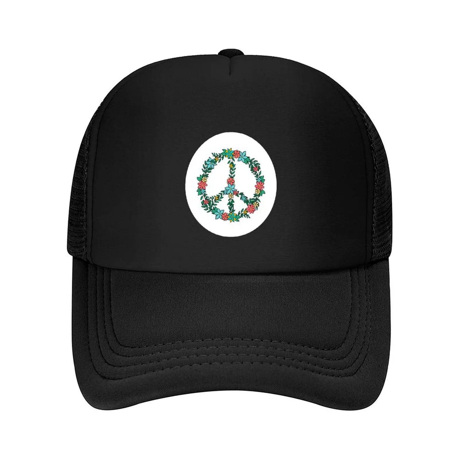

Peace Sign Flowers Peace white Love Freedom Hippie Gift Baseball Cap Sunhat Designer Hat Funny hats Kids Hat Mens Hats Women's