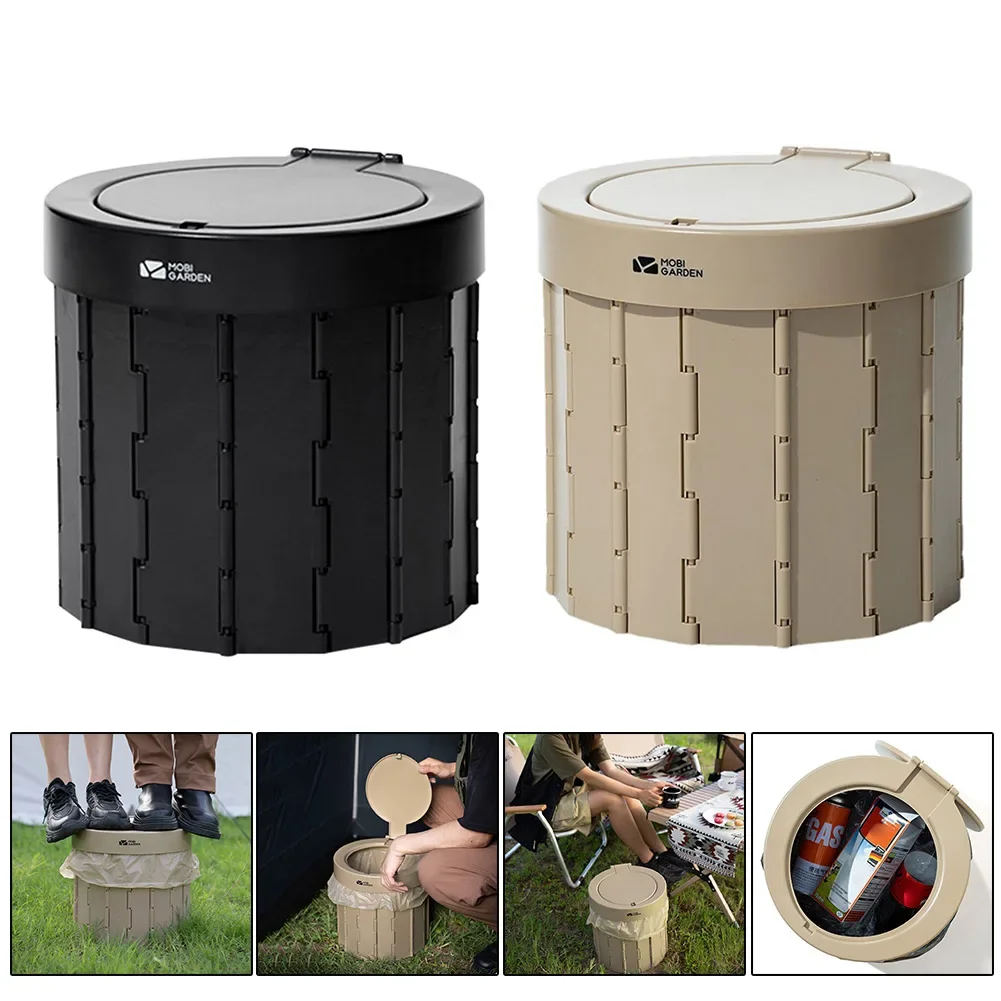 

Portable Folding Toilet Commode Potty Car Travel Emergency Integrated Toilet Bucket Self-driving Outdoor Camping Toilet Seat