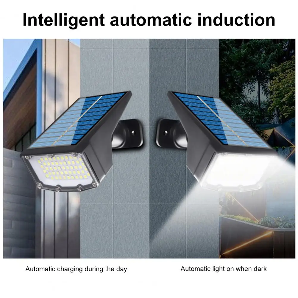 Adjustable Solar Garden Spotlights, Practical Motion Sensor, Brightness, Lawn Lamp, Landscaping Light for Yard, 53LEDs