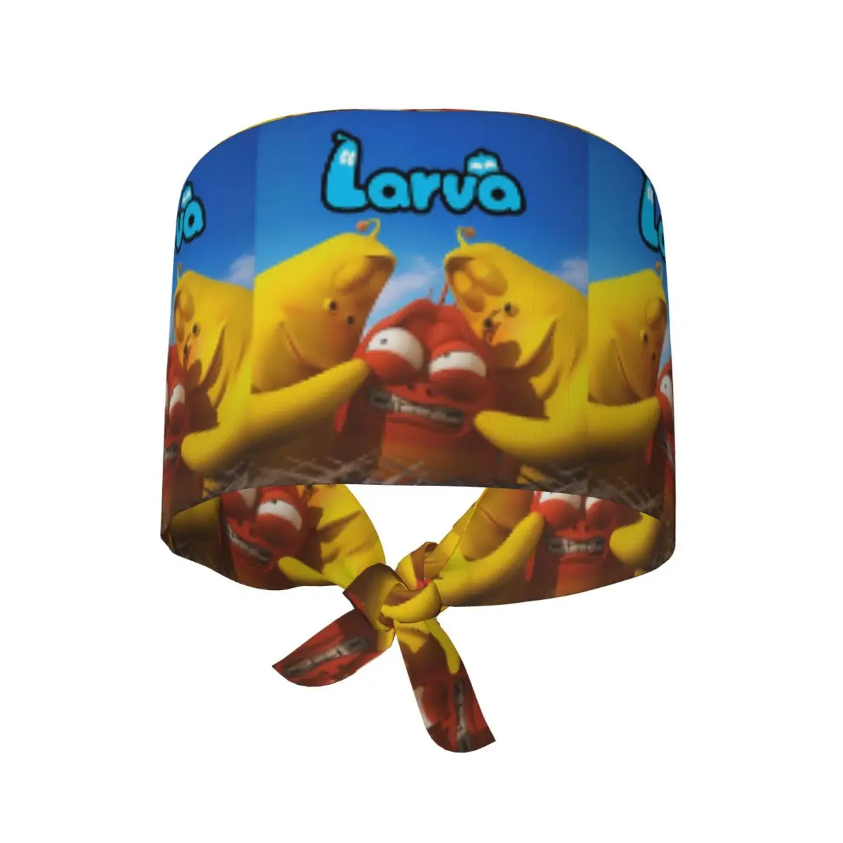Larva Yellow Red Funny Anime Scrub Hat Doctor Working Surgical Cap Men Women Adjustable Nursing Caps for Dentist
