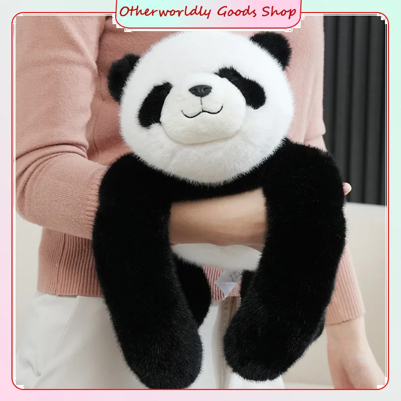 Poupée en peluche Panda couché, jouets en peluche pour Collection de décoration, cadeaux de vacances, variantes de raton laveur paresseux disponibles, doux