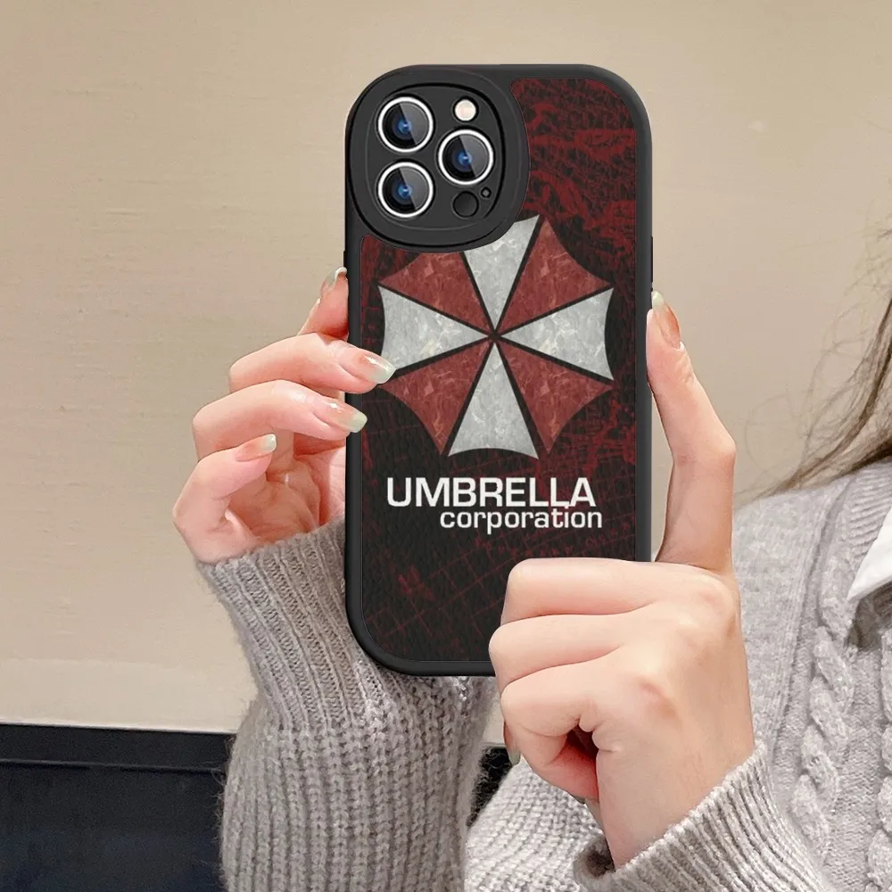 Resident Evil Umbrella Phone Case Hard Leather For iPhone 16 15 14 13 12 Mini 11 14 Pro Max Xs X Xr 7 8 Plus Fundas