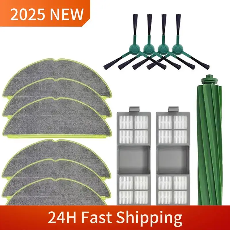 A63Z Top 13 Uds para Irobot Roomba 205 Combo /205 Vac Robot piezas de recambio de aspiradora cepillo principal Cepillo Lateral filtro fregona Clo
