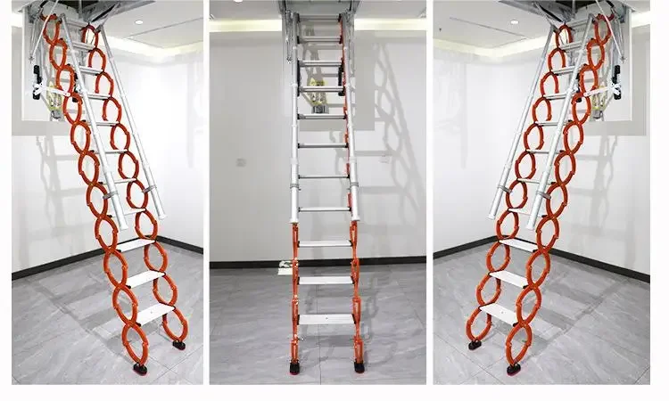 

Telescopic Attic Ladder Custom Made Remote Control Aluminium Electric Attic Ladder Lift