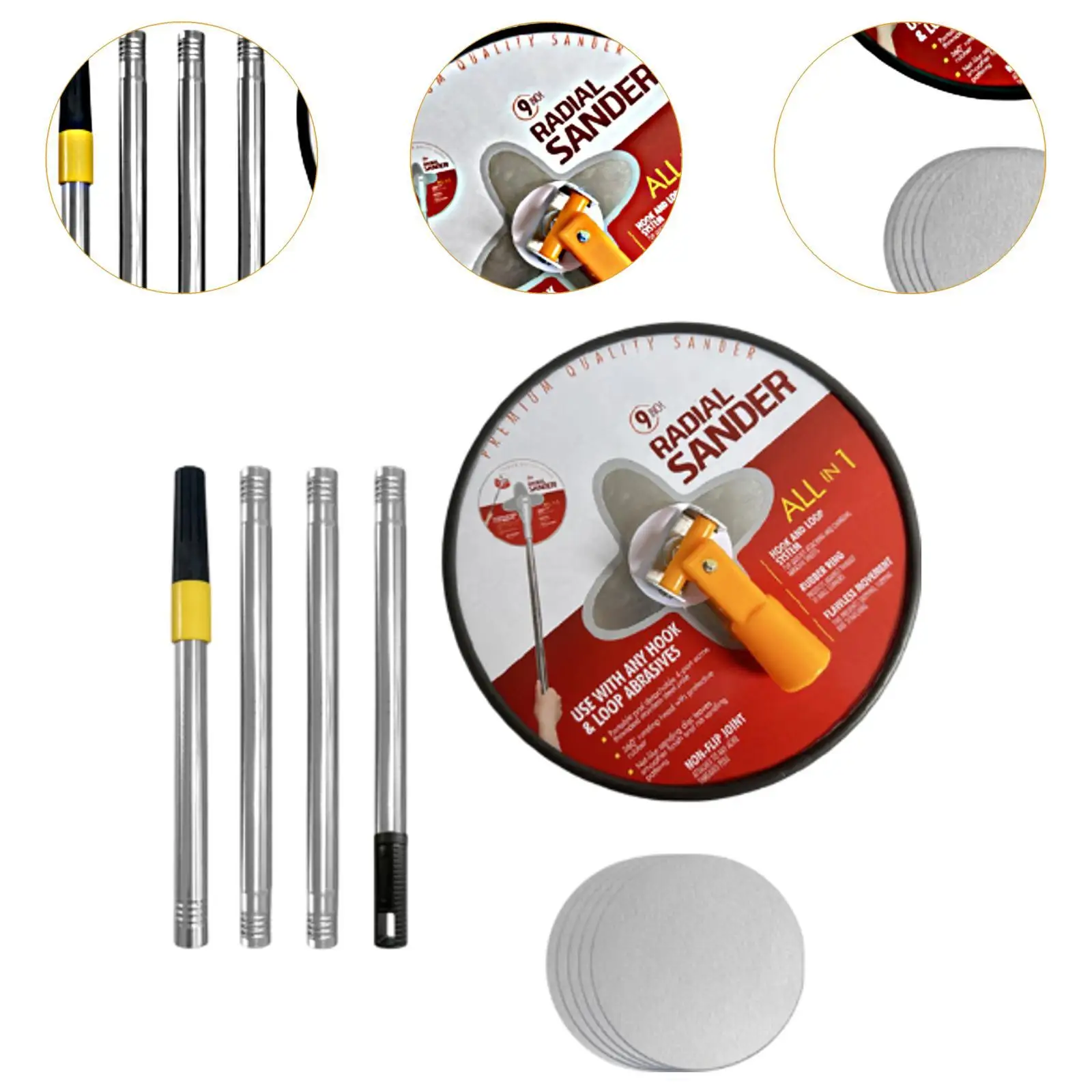 Drywall Pole Sander Manual Profesional Drywall Sander Tangan untuk Dinding Kering