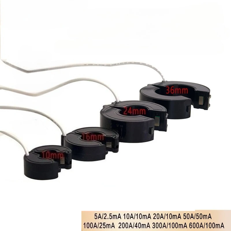 Small Current Transformer Open Opening and Closing Sensor 5A/5mA 10A/5mA 100A/50mA High Precision