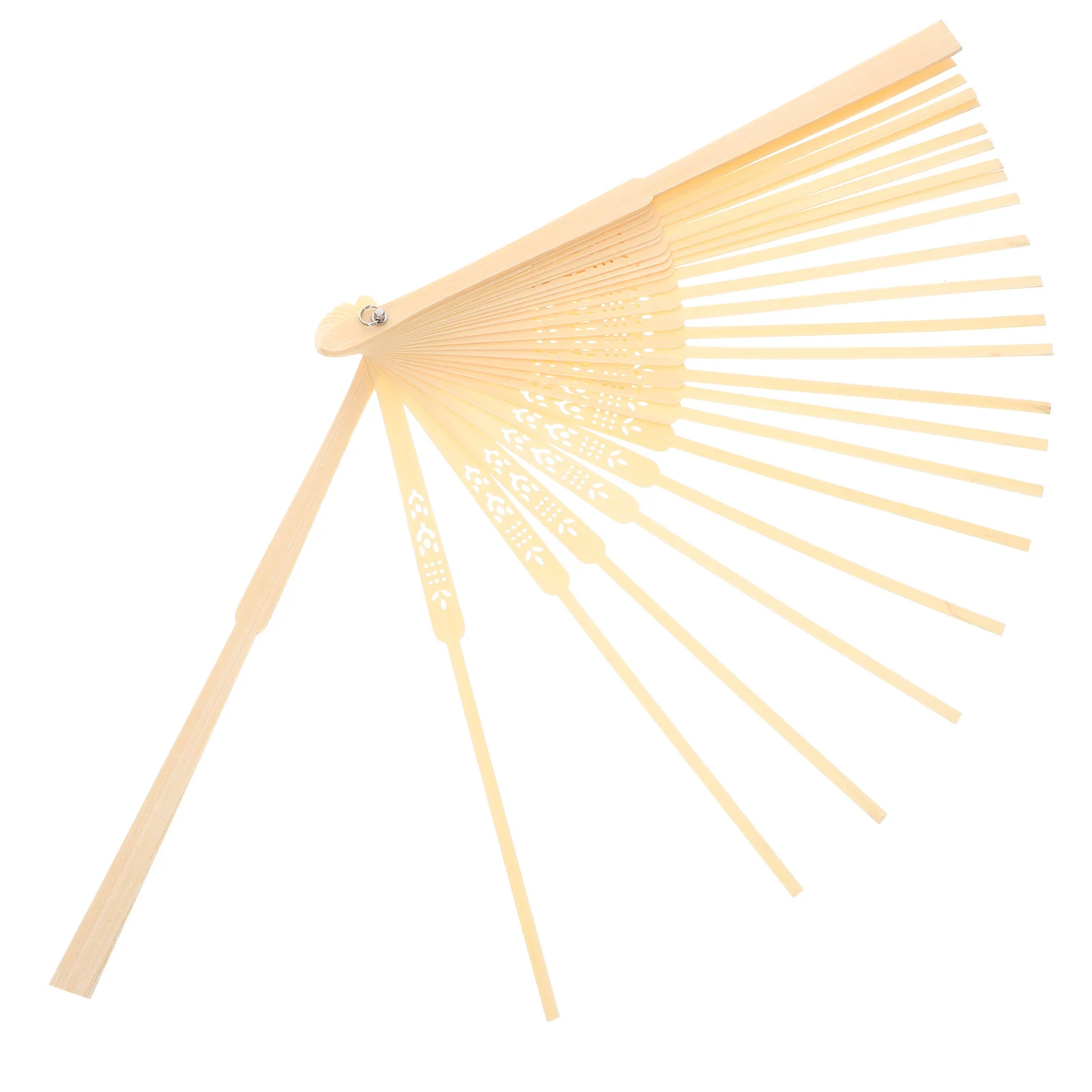 

Fan Making Frame DIY Portable Bamboo Foldable Fan Frame Blank Material for Handcraft and Display DIY Plaything