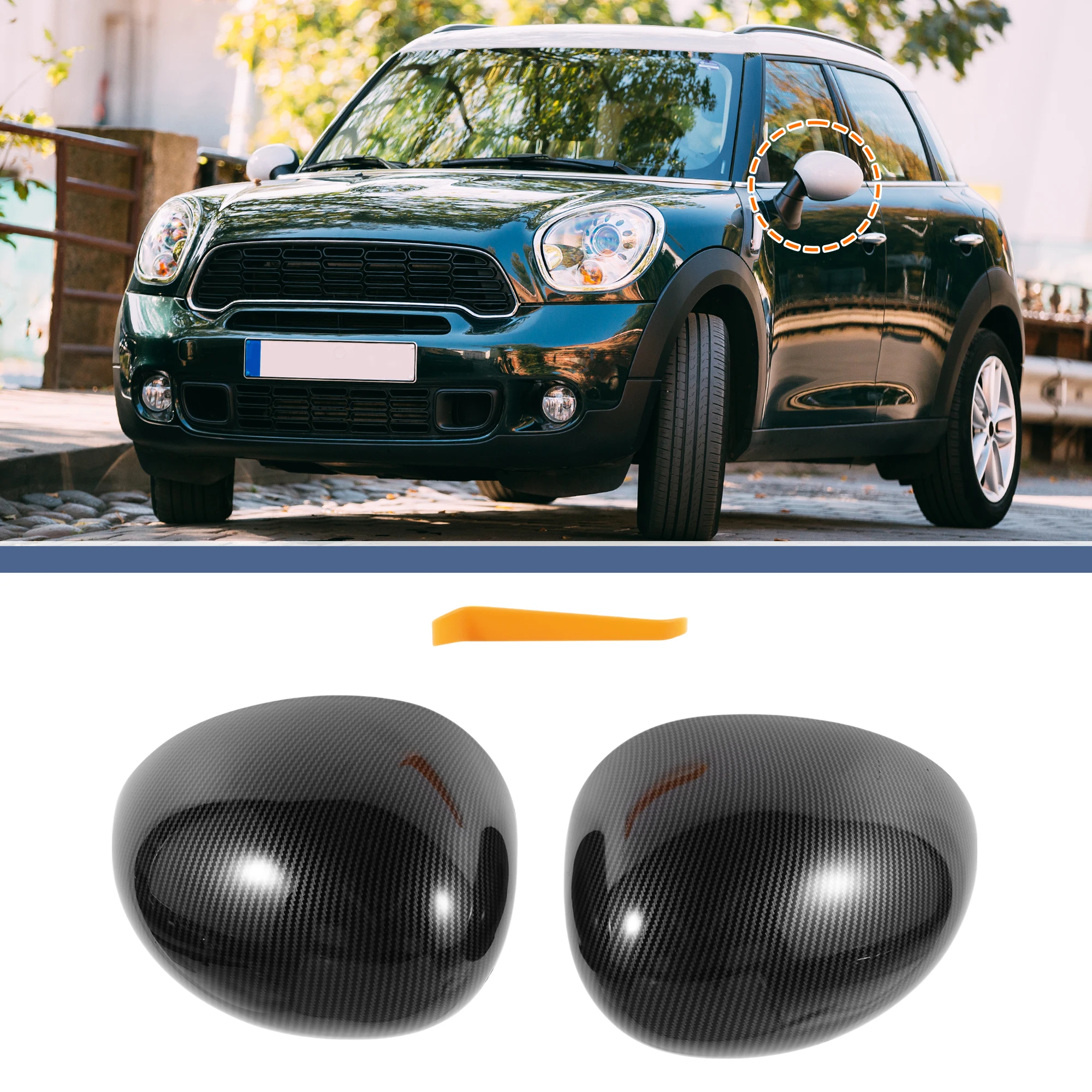 

UXCELL Замена крышки левого и правого зеркала для Mini F54 Clubman 2014-07/2019