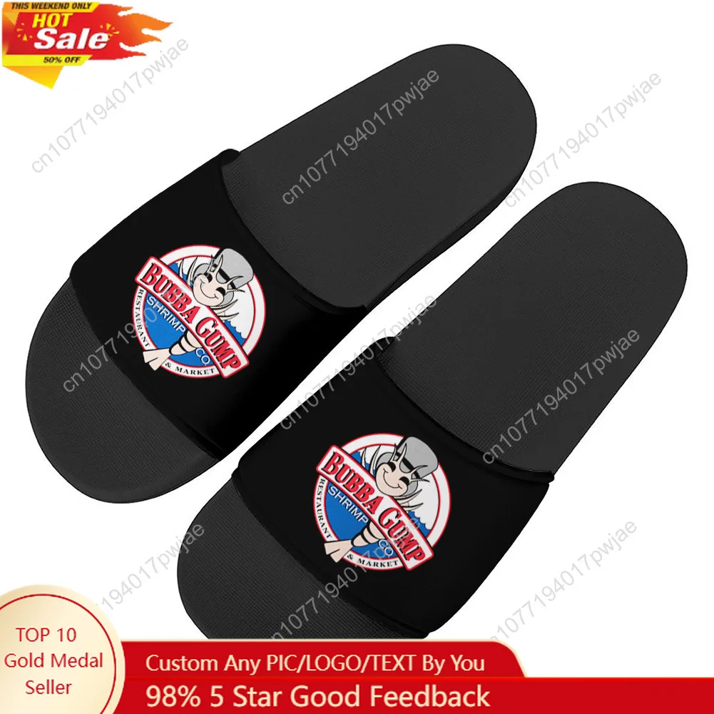 

Retro1994 Bubba Gump Shrimp Slippers Home Water Shoes Forrest Gump Mens Womens Outdoor Beach Pool Sandals Custom Summer Slipper