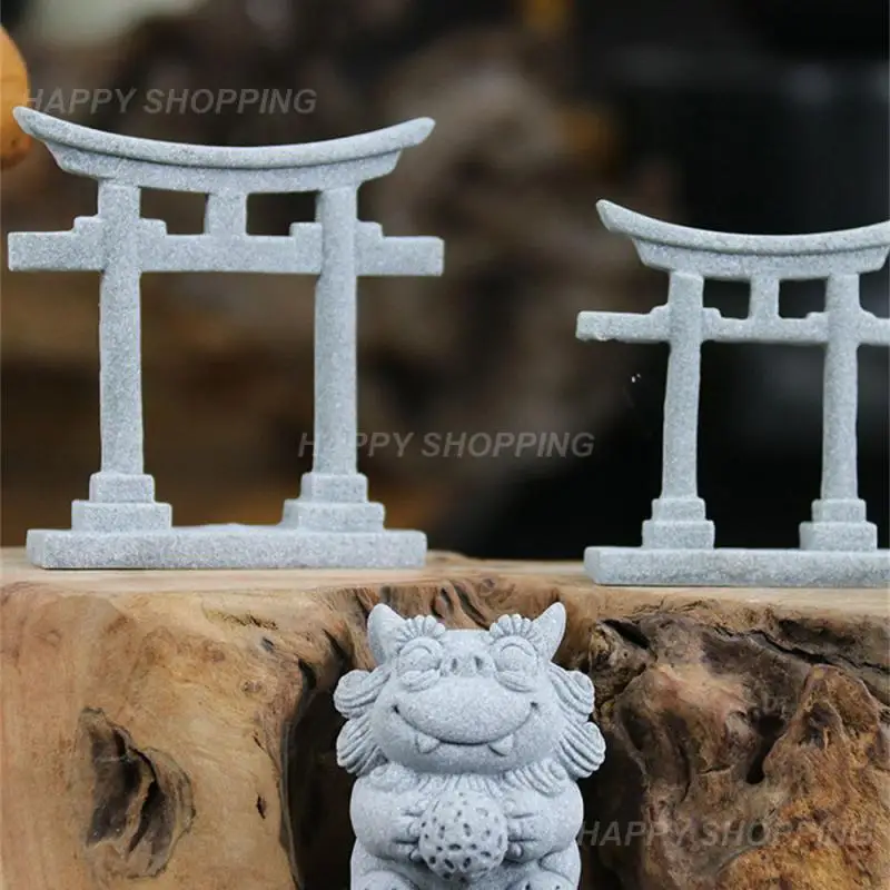 Japanese Torii Gate Fish Tanks Decorations for Aquariums Statue Bridge Ornament