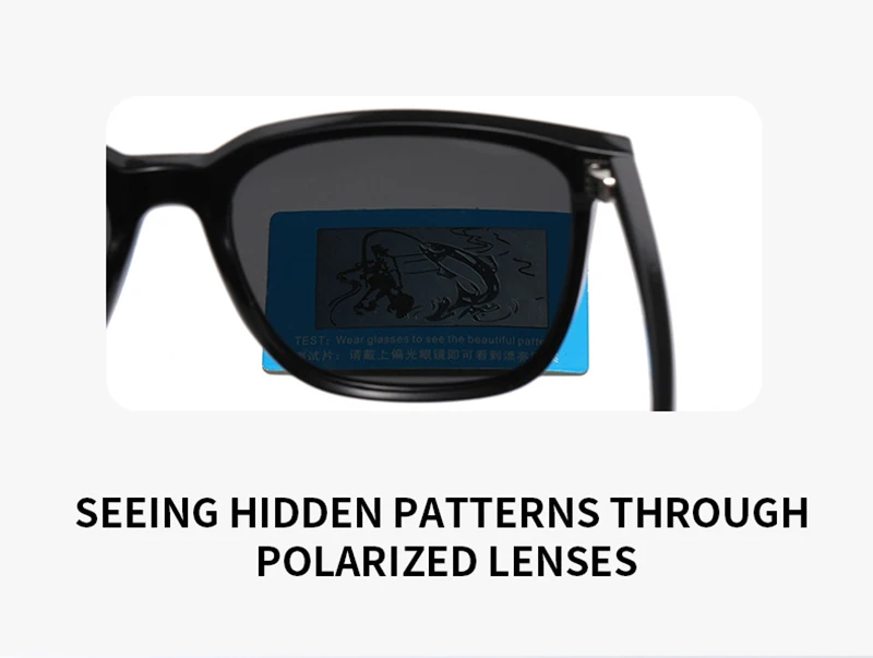 Stilvolle Polarisierte Sonnenbrille Männer Frauen Klassische Quadratische Männliche Sonnenbrille Mode Im Freien Fahren Shades UV400 – Detail 3